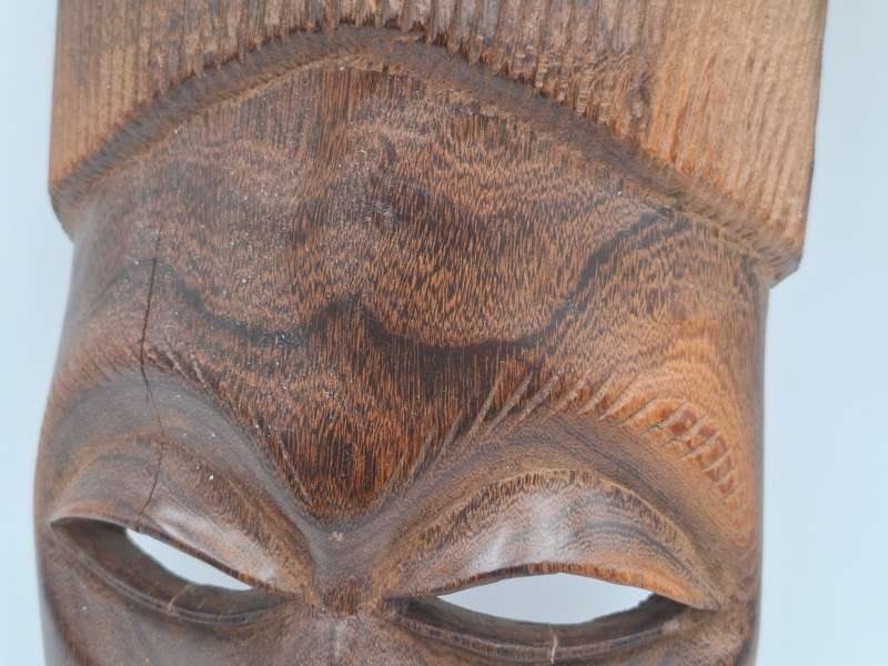 African Tribal Face Mask - Hand Carved - 35cm high