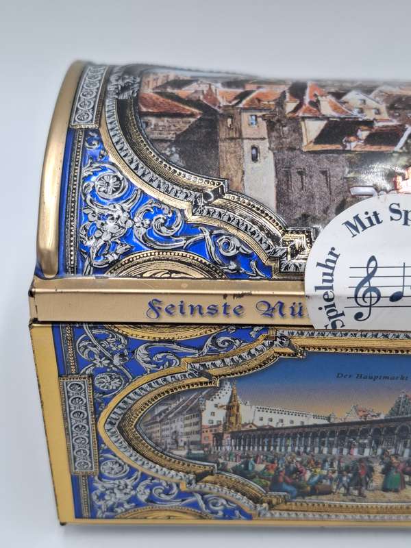 Vintage German Gingerbread Musical Tin