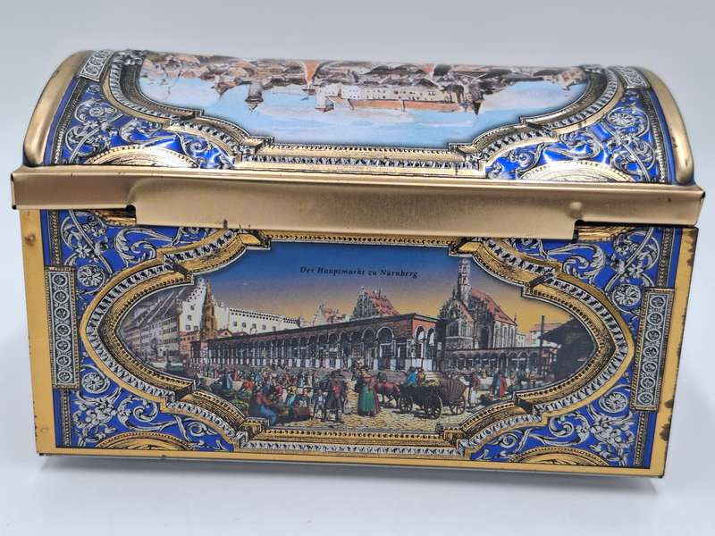 Vintage German Gingerbread Musical Tin