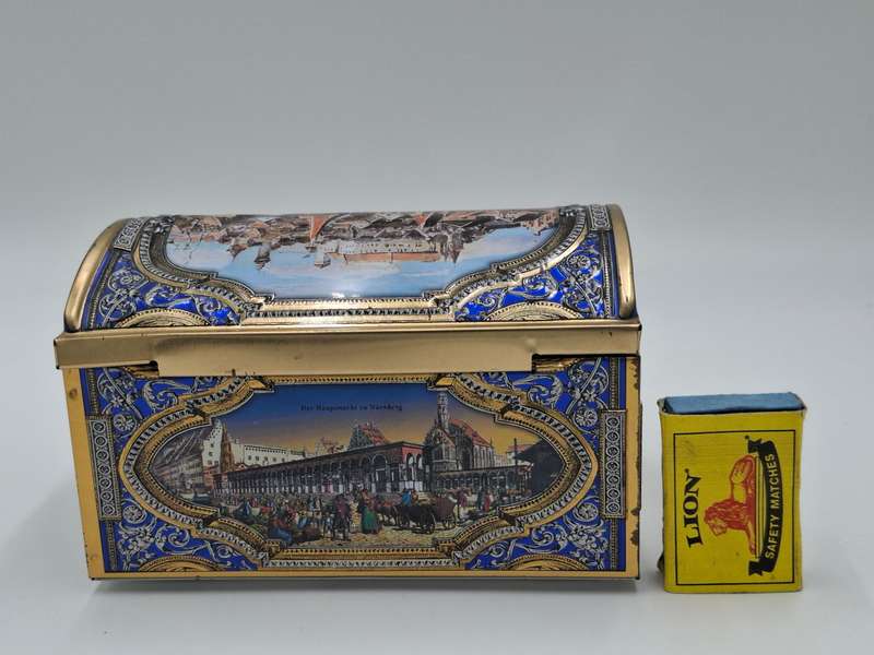 Vintage German Gingerbread Musical Tin