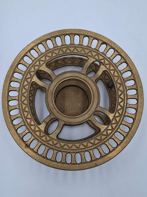Vintage Brass Teapot Warmer Trivet - 16cm diameter