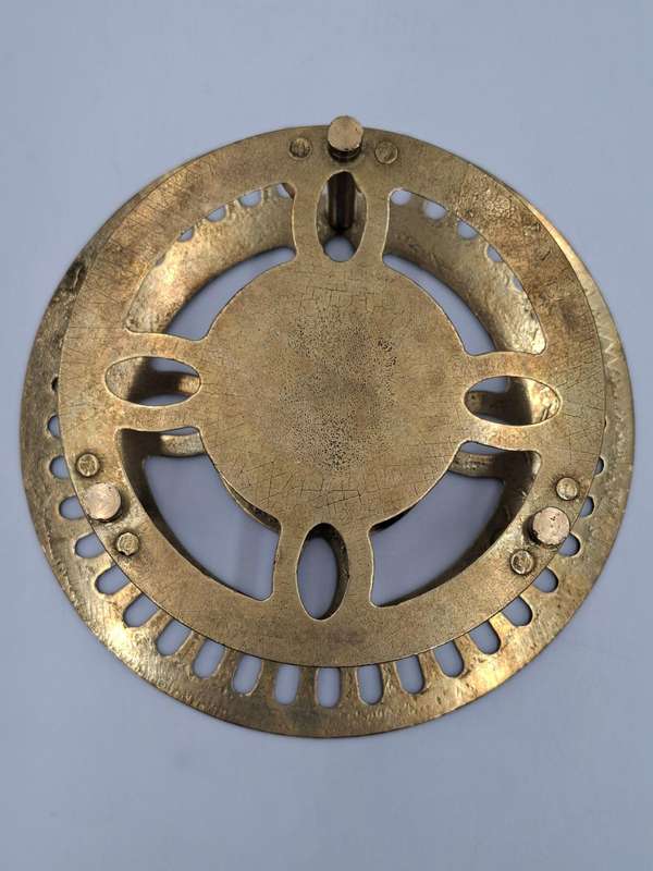 Vintage Brass Teapot Warmer Trivet - 16cm diameter