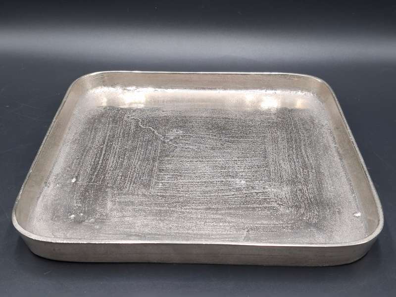 Hand Cast Caso Moro Style Square Tray - Oriental Style