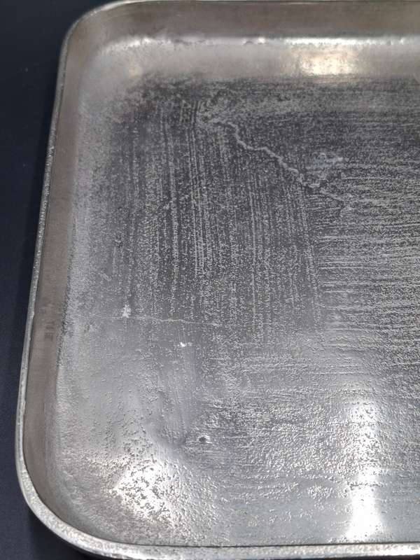 Hand Cast Caso Moro Style Square Tray - Oriental Style