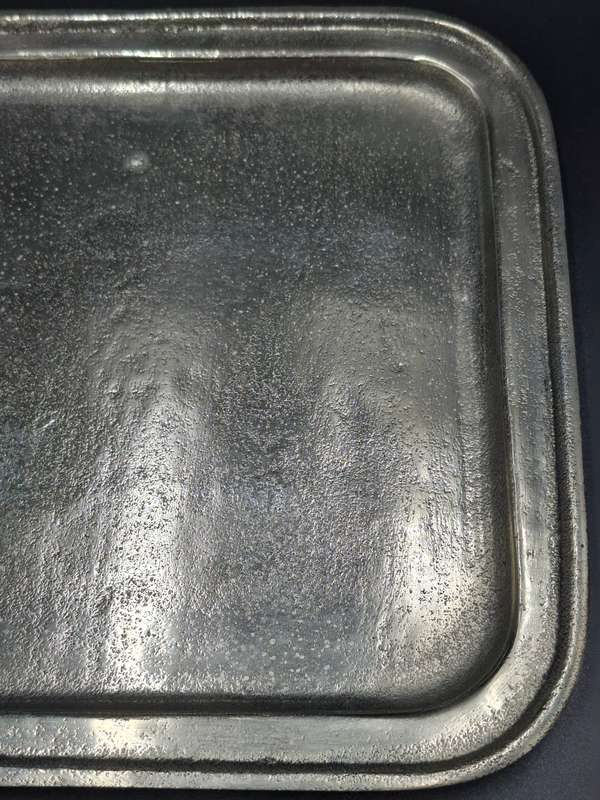 Vintage Regula Serving Trays x 2 - Heavy Cast Aluminium  - 26.5cm L x 26.5cm W - made in Italy