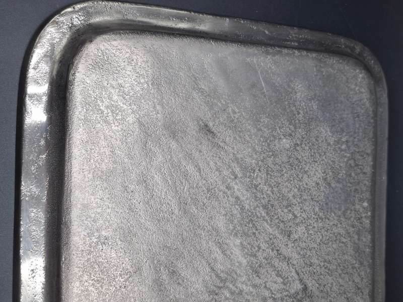 Vintage Regula Serving Trays x 2 - Heavy Cast Aluminium  - 26.5cm L x 26.5cm W - made in Italy