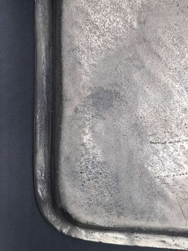 Vintage Regula Serving Trays x 2 - Heavy Cast Aluminium  - 26.5cm L x 26.5cm W - made in Italy