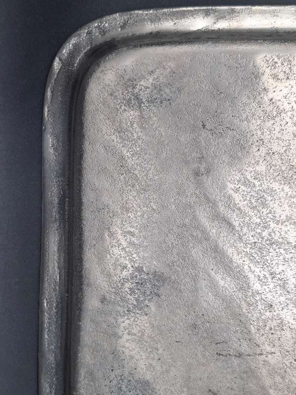Vintage Regula Serving Trays x 2 - Heavy Cast Aluminium  - 26.5cm L x 26.5cm W - made in Italy