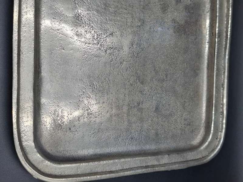 Vintage Regula Serving Trays x 2 - Heavy Cast Aluminium  - 26.5cm L x 26.5cm W - made in Italy
