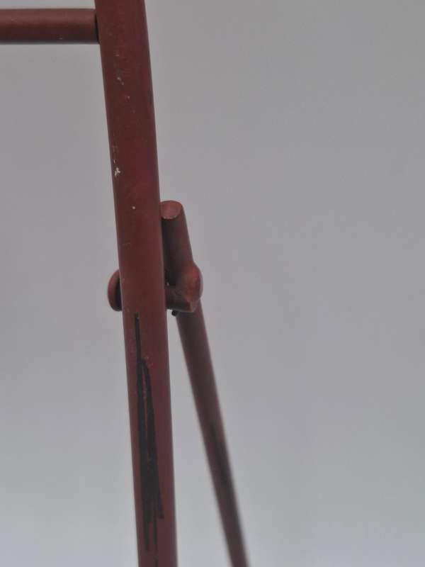 Vintage Red Rooster Metal Recipe Book Stand - Vibrant Colour - Lovely Boho Style