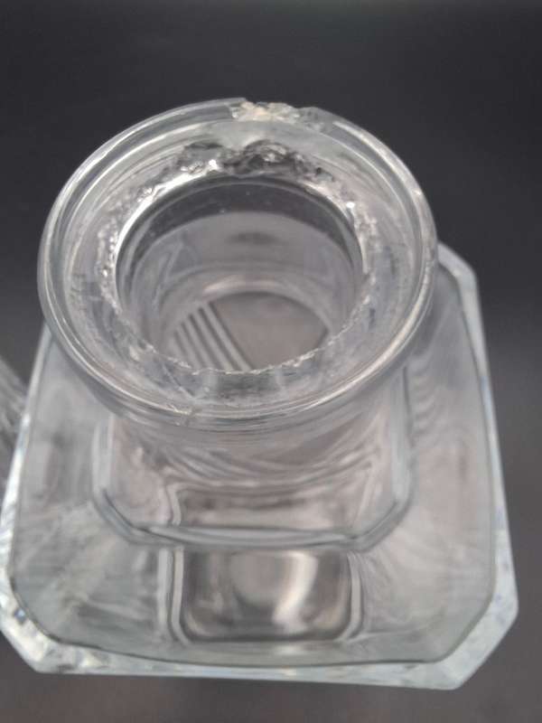 Vintage French Lead Crystal Decanter Pair with Stoppers - Sophisticated & Functional