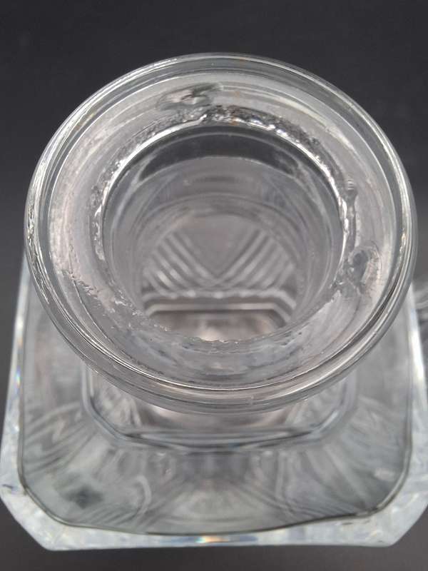 Vintage French Lead Crystal Decanter Pair with Stoppers - Sophisticated & Functional
