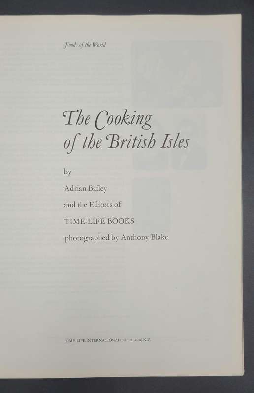 Foods of the World- The Cooking of the British Isles by Adrian Bailey - Series of 13 Collectables
