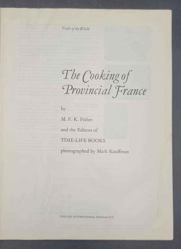 Foods of the World- The Cooking of Provincial France by M.F.K Fisher - Series of 13 Collectables