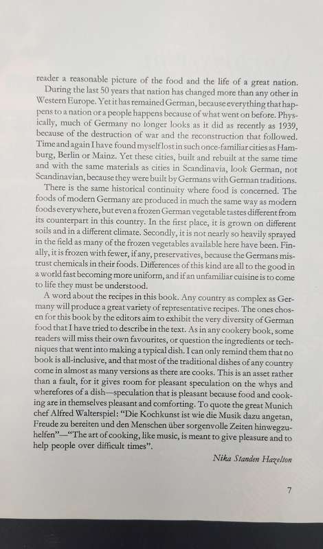 Foods of the World - The Cooking of Germany by Nika Standen Hazelton - Series of 13 collectables