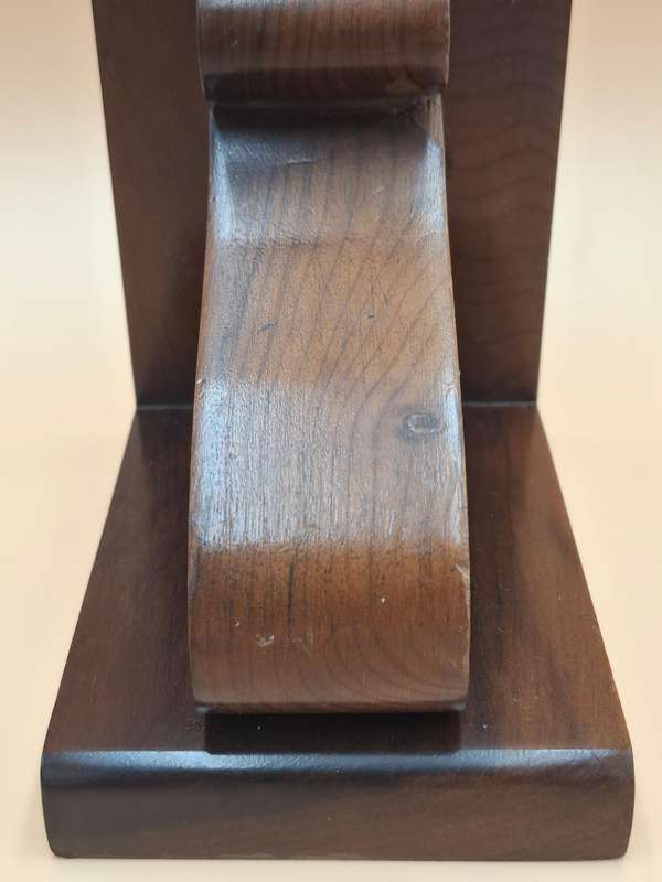 Vintage Pair of Wooden Scroll Book Rests