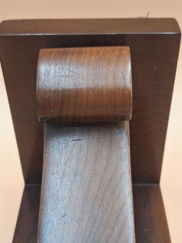 Vintage Pair of Wooden Scroll Book Rests