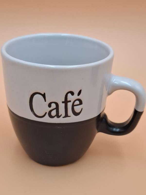 Duo "Cafe" Coffee Cups by Sinkin - Perfect Condition