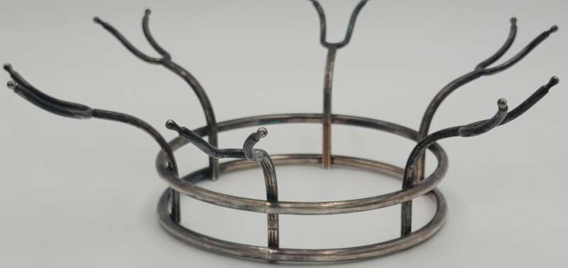 Vintage Silver Plated Ice Bucket - Round Handles & Inner Holder for 6x Glasses
