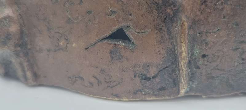 Antique African Bronze Mask - likely from West Africa - Rare Find