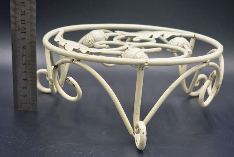 Vintage Metal Plant/Pot/Cake Stand Pair - Versatile and Solid