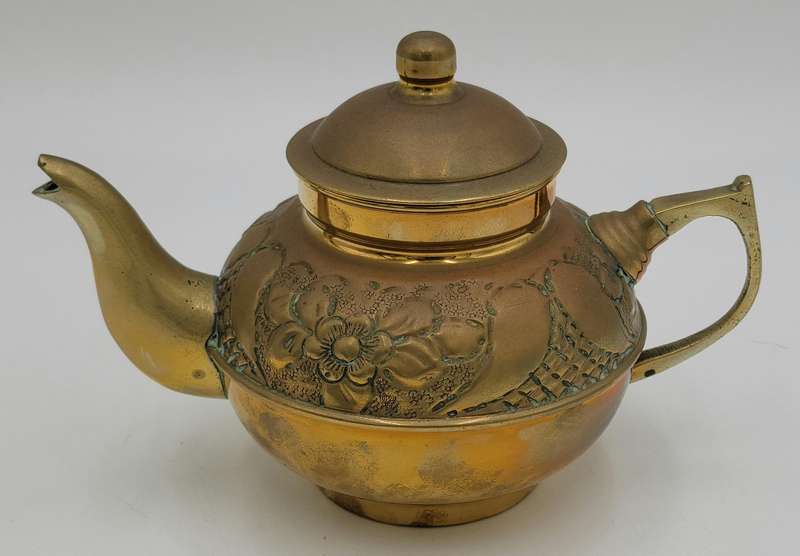 Antique Turkish Brass Samovar - Unique with Chimney, Drip Tray, Bowl and Coffee/Tea Pot
