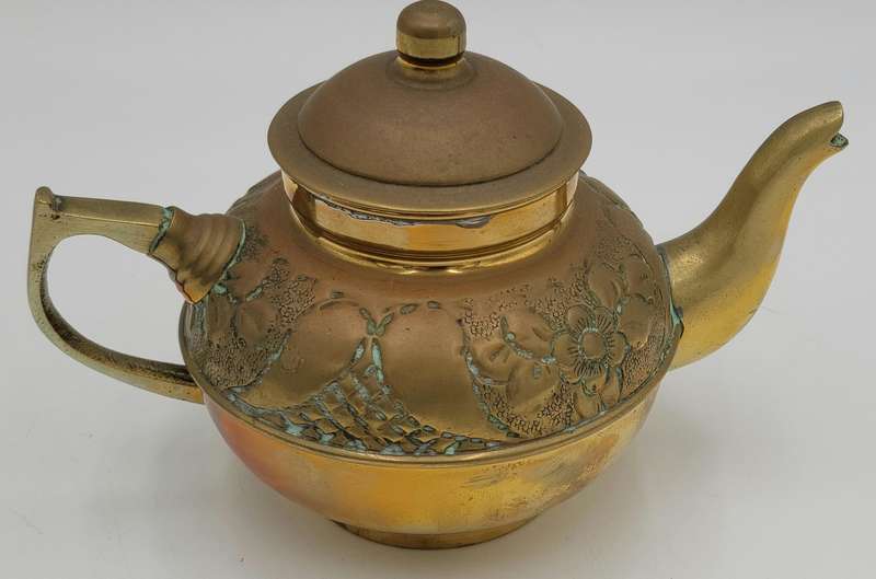 Antique Turkish Brass Samovar - Unique with Chimney, Drip Tray, Bowl and Coffee/Tea Pot