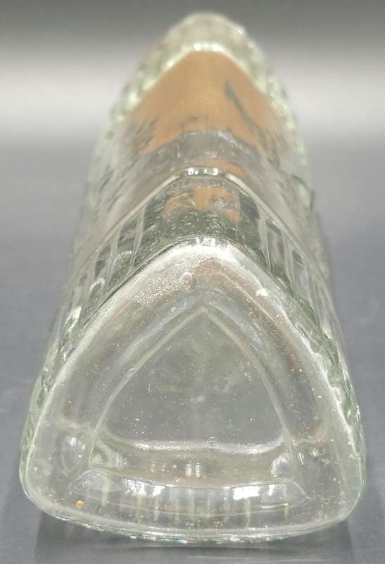 Glass Triangle Tube Shape Storage Jars with Cork Lids - 4 Jars in ascending height