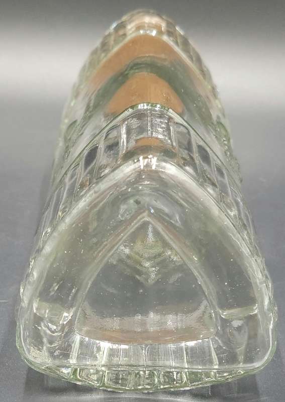 Glass Triangle Tube Shape Storage Jars with Cork Lids - 4 Jars in ascending height