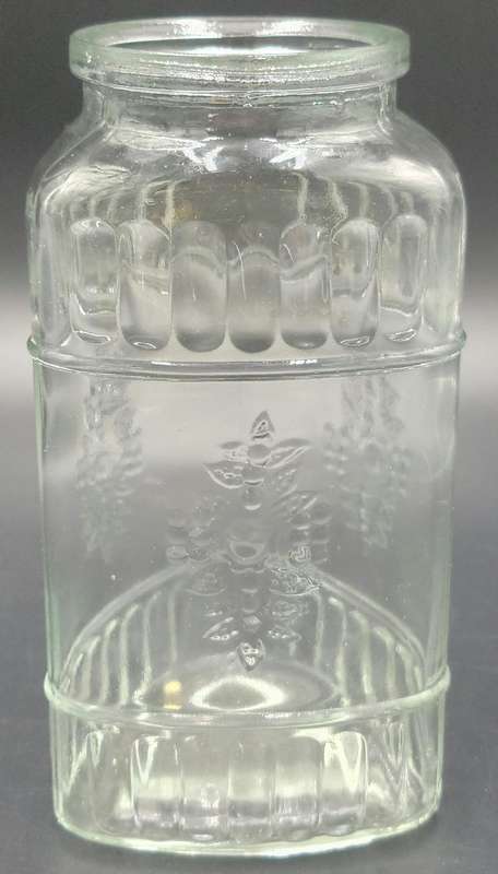 Glass Triangle Tube Shape Storage Jars with Cork Lids - 4 Jars in ascending height