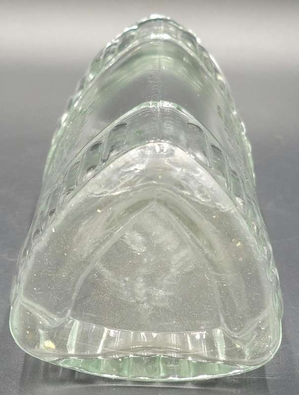 Glass Triangle Tube Shape Storage Jars with Cork Lids - 4 Jars in ascending height