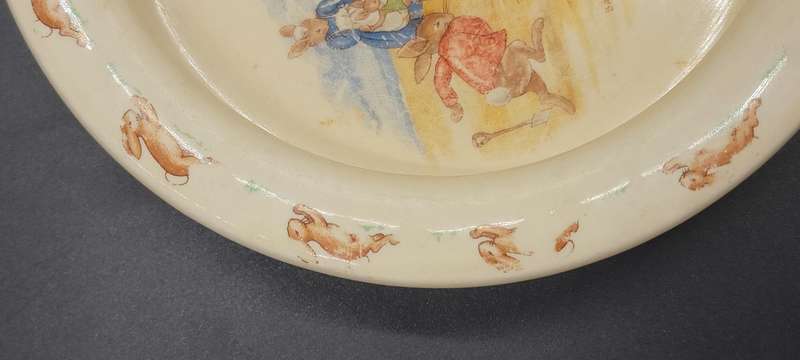 Vintage Royal Doulton Bunnykins Baby Bowl - 19cm diameter