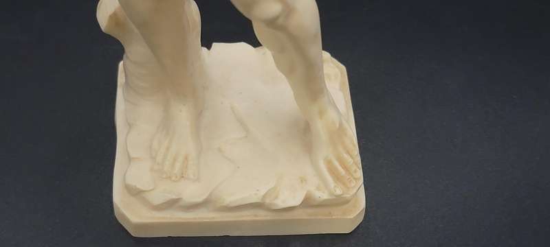 Vintage Resin Sculpture by A. Santini - Michael Angelo's David - 24.5cm H