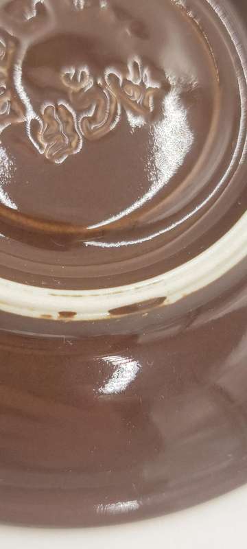 Vintage Pair of Brown Gold Rimmed ACF Espresso Cup and Saucer - Made In Italy