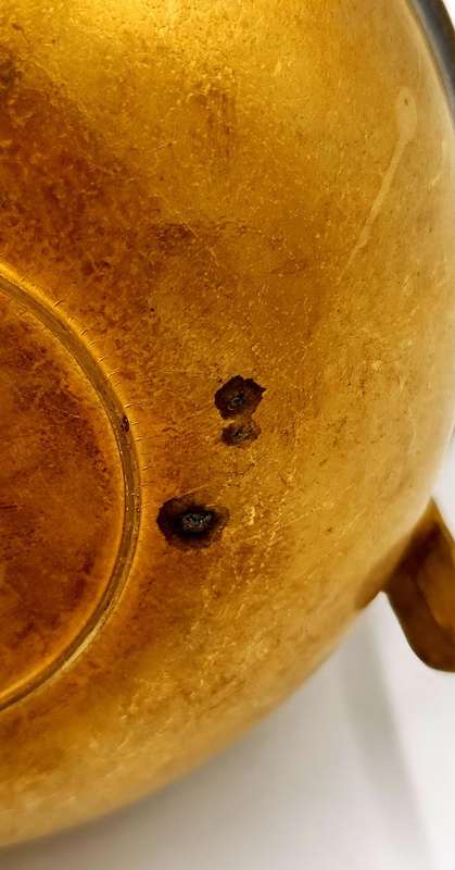 Vintage Heavy Indian Brass Trio - Water Vase/Pot, Jug & Basket - Traditional & Beautiful Colour