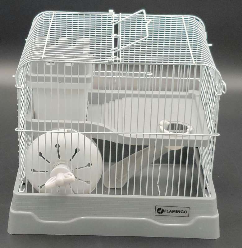 Double Storey Hamster Cage - Flamingo Dinky - 30cm L x 23cm H x 26cm H