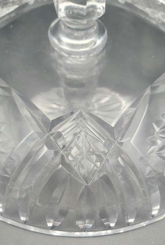 Vintage Cut Glass Pedestal - Versatile use as Candy, Bon Bon or Nuts Bowl