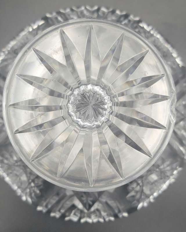 Vintage Cut Glass Pedestal - Versatile use as Candy, Bon Bon or Nuts Bowl
