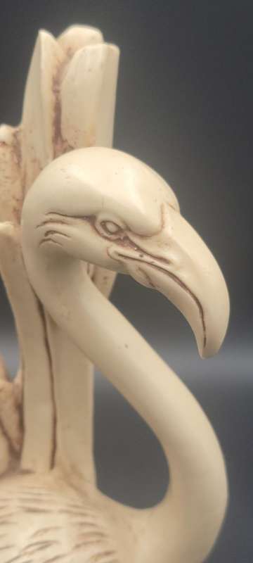 Vintage Le Ron Flamingo Figurine - Signed - In Great Condition