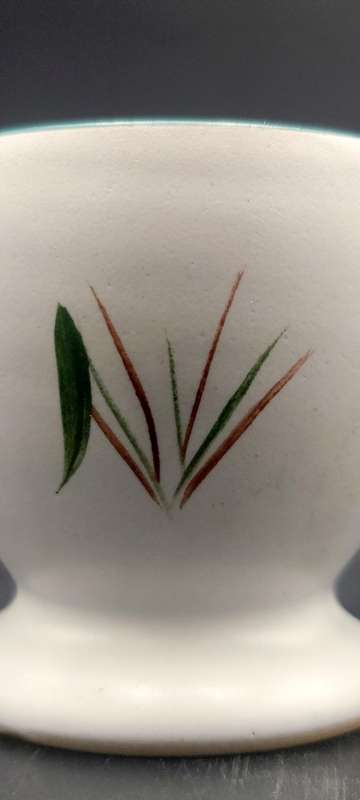 Pair of Vintage Heritage Egg Cups by Denby - Hand painted wheat sheaf design