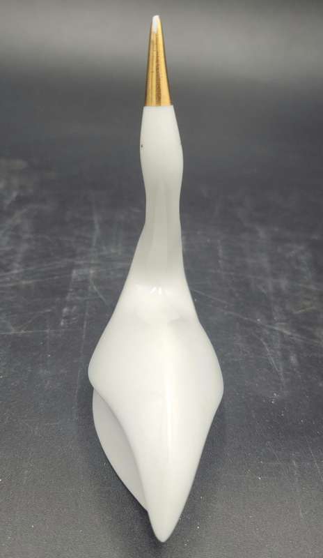White Swan with a Gold Beak - Elweco Fine China