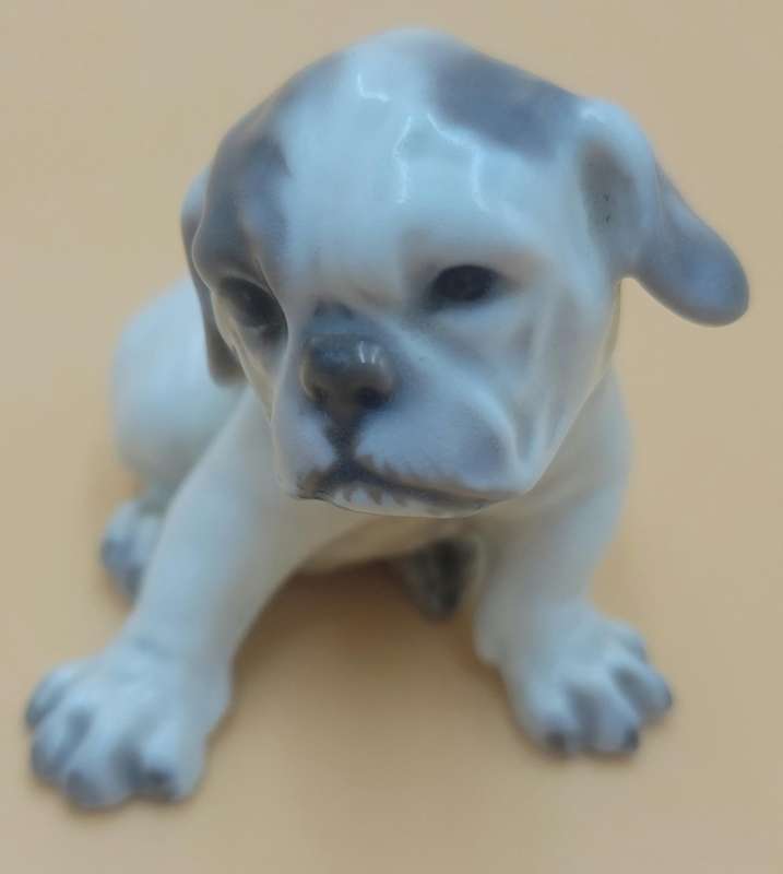 Vintage Royal Copenhagen Bulldog Puppy Figurine - model nr #1139 -by Dahl Jensen - Denmark