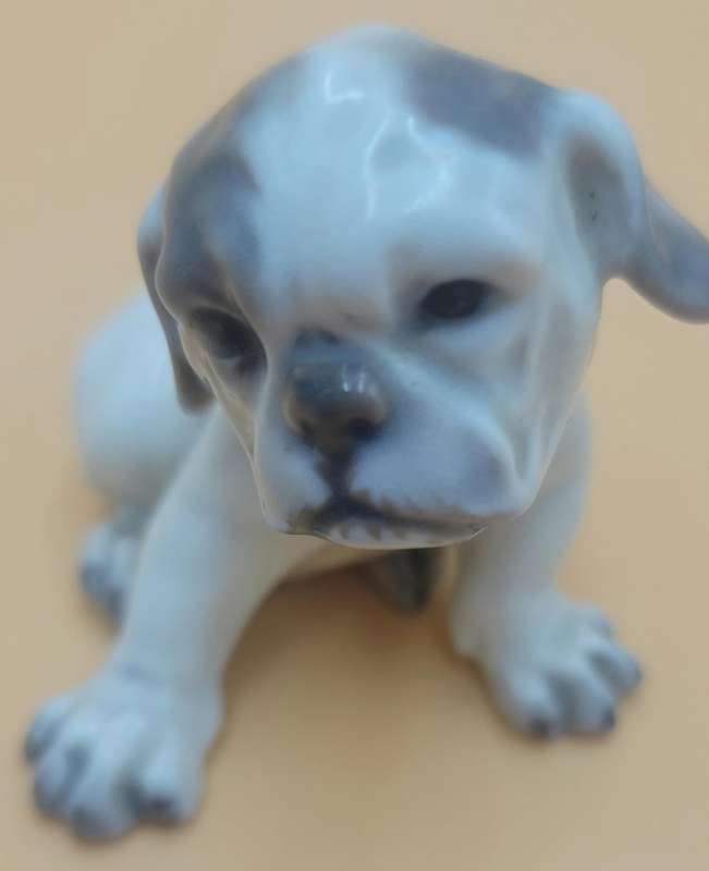 Vintage Royal Copenhagen Bulldog Puppy Figurine - model nr #1139 -by Dahl Jensen - Denmark