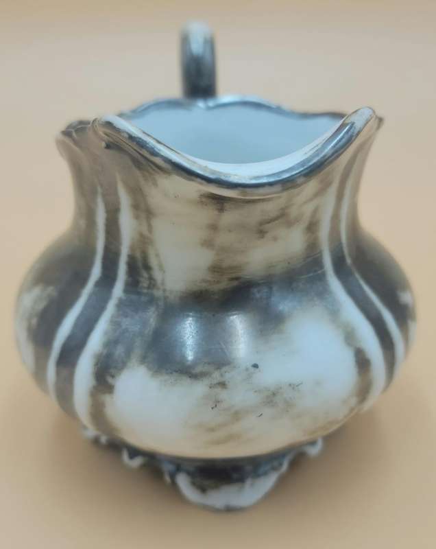 Vintage Volkstedt Beyer & Bock "Metallin" Finish Milk Jug
