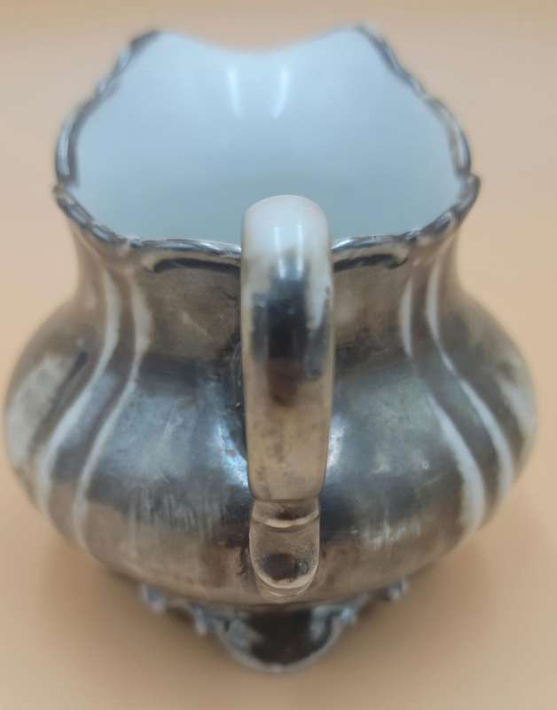 Vintage Volkstedt Beyer & Bock "Metallin" Finish Milk Jug