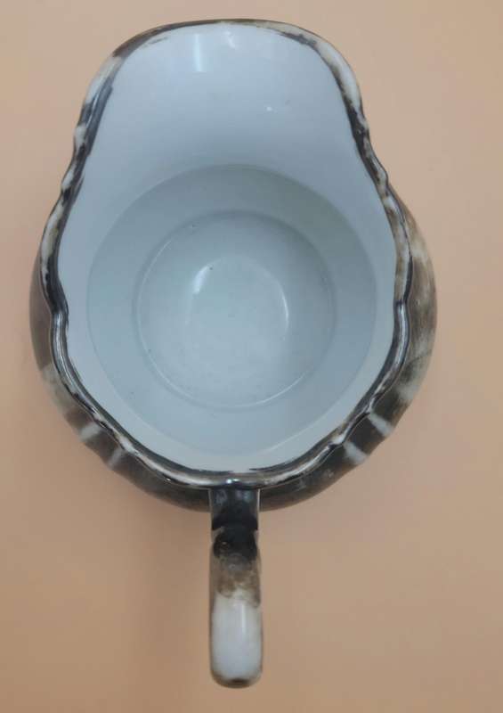 Vintage Volkstedt Beyer & Bock "Metallin" Finish Milk Jug