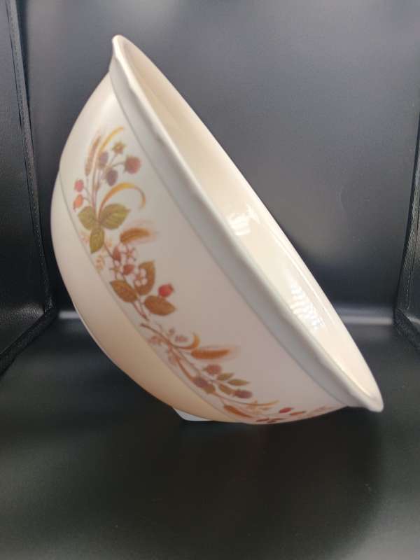 Vintage Marks & Spencer "Harvest" Melamine Mixing Bowl with Side Rest - 29cm Diameter - Pristine !