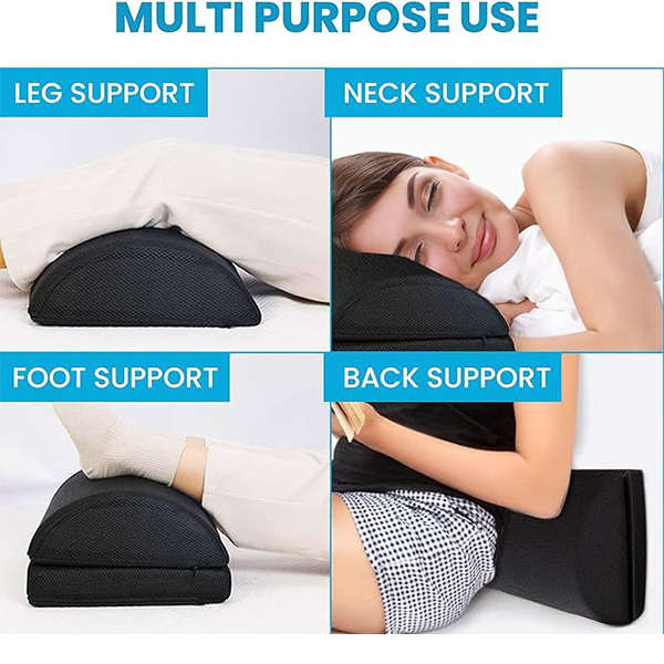 Memory Foam Under-Desk Footrest Pillow For Home & Office Desk