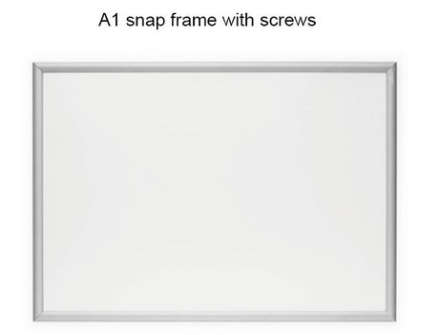 Snap Frame A1 - 25mm Clip Frame - Easy Loader Poster Frame - Silver