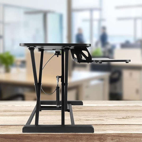 Height Adjustable Standing Desk Converter- Ergonomic Desk Riser-Black